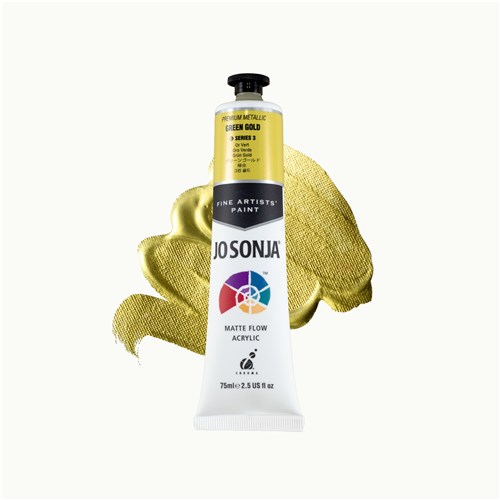 JS Premium Metallic Green Gold 75ml with swatch